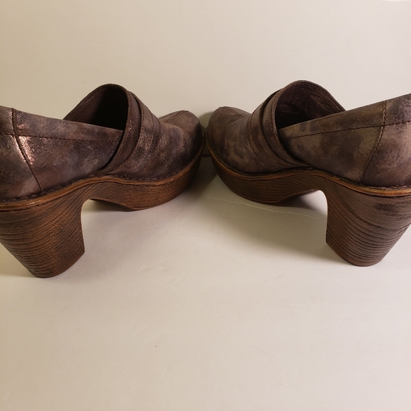 Born Womens Haddon Metallica Gray Mules 8M - Picture 9 of 15